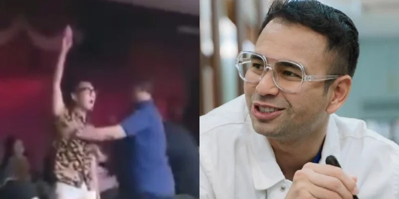 Raffi Ahmad Utusan Khusus Presiden mendadak mendapat aksi protes saat menghadiri Indonesia Youth Summit 2026 di Teater Jakarta, Taman Ismail Marzuki (TIM), Jakarta Pusat,