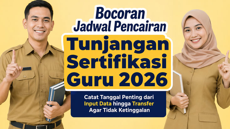 Bocoran Jadwal Pencairan Tunjangan Sertifikasi Guru 2026, Catat Tanggal Penting dari Input Data hingga Transfer Agar Tidak Ketinggalan