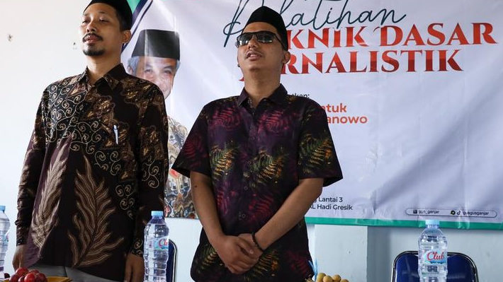 Hadir di Ponpes Gresik, GGN Dukung Ganjar Gelar Pelatihan Teknik Dasar Jurnalistik Bagi Santri