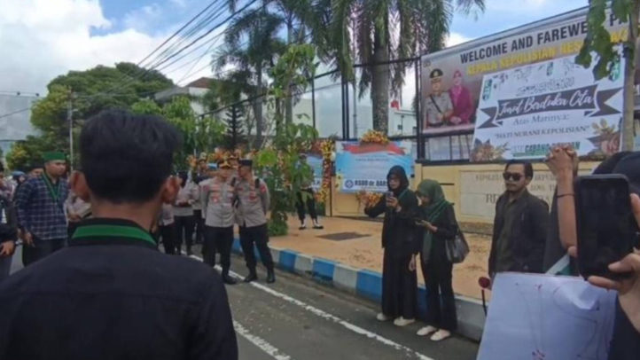 Buntut Kasus Rudapaksa Tahanan Wanita oleh Oknum Polisi Aiptu Lilik Cahyadi: Polres Pacitan Didemo HMI