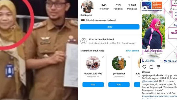 Asi Noprini Most Wanted, Akun Instagram PPA Pemprov Jambi jadi Sasaran Keganasan Netizen