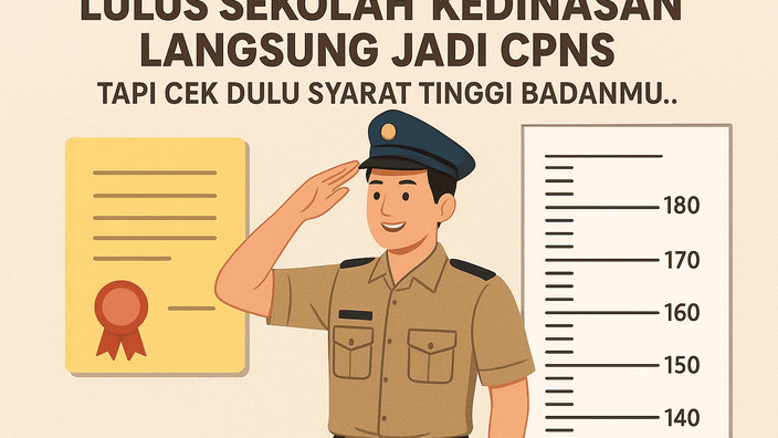 Lulus Sekolah Kedinasan Langsung Jadi CPNS, Tapi Cek Dulu Syarat Tinggi Badanmu