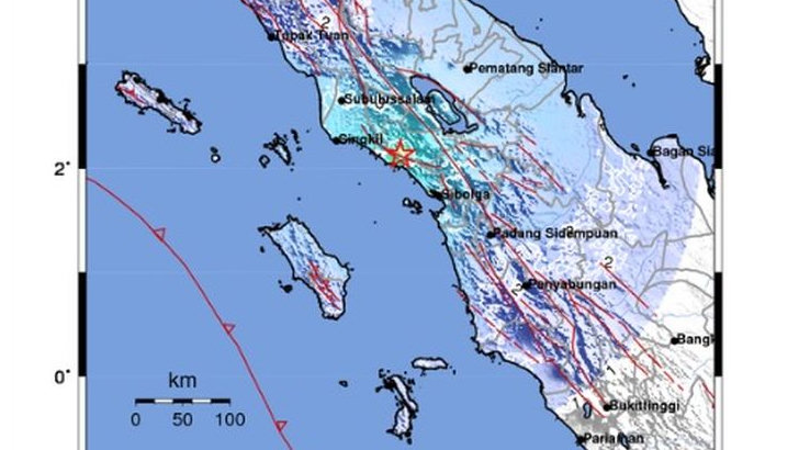 Gempa Bumi Magnitudo 5,0 di Humbang Hasudutan Tidak Berpotensi Tsunami