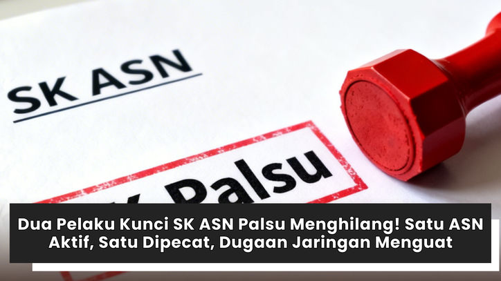 Dua Pelaku Kunci SK ASN Palsu Menghilang! Satu ASN Aktif, Satu Dipecat, Dugaan Jaringan Menguat