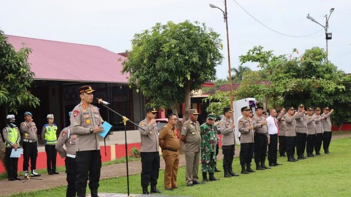 Gelar Apel Operasi Patuh Toba 2023, Kapolresta Deli Serdang Minta Personil Bersikap Humanis