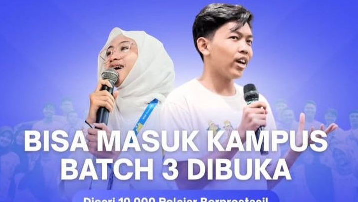 Gratis Bimbingan, Dapat Beasiswa! BISA Project Batch 3 Siap Dukung 10.000 Calon Mahasiswa