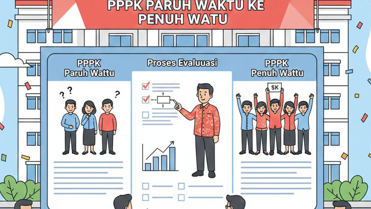 Ini Tahapan Naik Status PPPK Paruh Waktu ke Penuh Waktu yang Jarang Diketahui Pegawai!