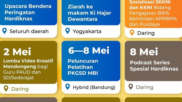 Rangkaian Hardiknas 2026 Sepanjang Mei, Ada Lomba hingga Program Daring Menarik