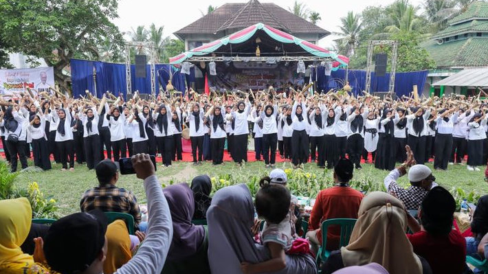 Didukung Gardu Ganjar, Pertunjukan Bedug Kerok di Banten Cetak Rekor Muri