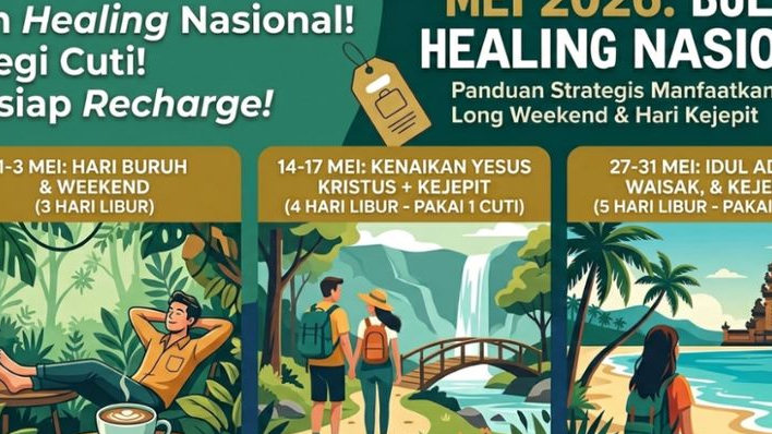 Siap-siap Recharge!  Intip Jadwal Deretan Long Weekend untuk Libur Lebih Panjang di Bulan Mei 2026
