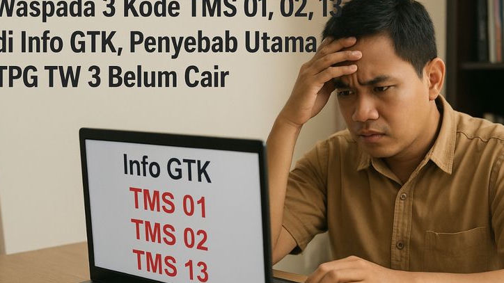 Waspada 3 Kode TMS 01, 02, 13 di Info GTK, Penyebab Utama TPG TW 3 Belum Cair