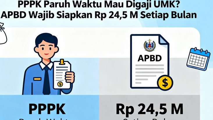 PPPK Paruh Waktu Mau Digaji UMK? APBD Wajib Siapkan Rp 24,5 M Setiap Bulan