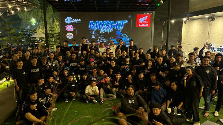 Night Ride Vario 125 Perkuat Kebersamaan Komunitas Honda di Bandung