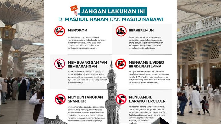 Dua Jamaah Haji Asal Indonesia Diamankan Petugas Masjid Nabawi, Ternyata Ini Kesalahannya