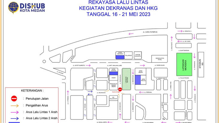Catat! Ini Peralihan Arus Di Kota Medan dan Lokasi Kehadiran Iriana Joko Widodo