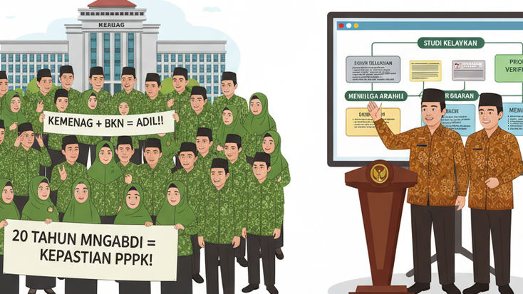 20 Tahun Mengabdi Belum Diangkat PPPK, Guru Madrasah Desak Kemenag dan BKN Bersikap, Hanya Ingin Diakui seperti Guru Negeri