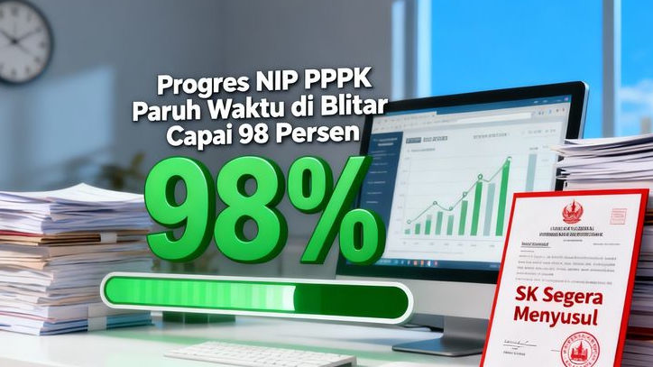 Progres NIP PPPK Paruh Waktu di Blitar Capai 98 Persen, SK Segera Menyusul