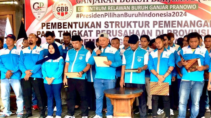 Konsolidasi Buruh Provinsi Banten, GBB Bentuk Tim Pemenangan Ganjar Pranowo di 38 Perusahaan di Banten