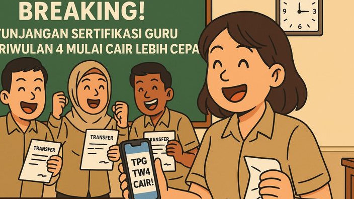 Breaking! TPG Triwulan 4 Mulai Cair Lebih Cepat, Dua Kategori Sudah Terima Dana