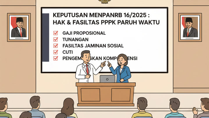 Ini Daftar Hak dan Fasilitas Resmi PPPK Paruh Waktu Berdasarkan Keputusan MenPANRB 16/2025