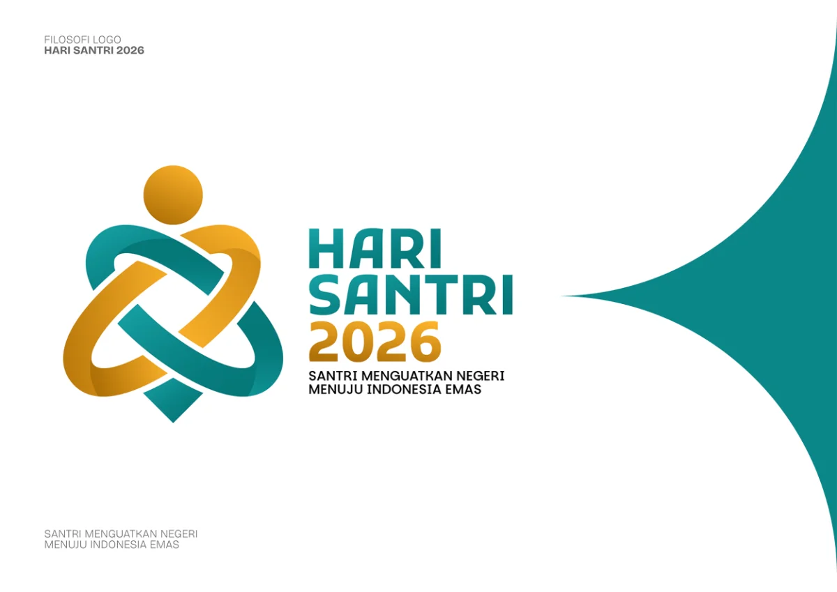 Logo Hari Santri 2026. Pesantren didorong menjadi lingkungan pendidikan yang aman, nyaman, dan bebas kekerasan bagi seluruh santri. (Foto: kemenag.go.id)