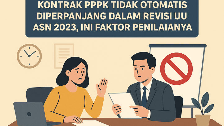 Kontrak PPPK Tidak Otomatis Diperpanjang dalam Revisi UU ASN 2023, Ini Faktor Penilaiannya