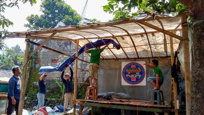 Komunitas Ojol Ganjar Resmikan Basecamp di Citeureup Bogor