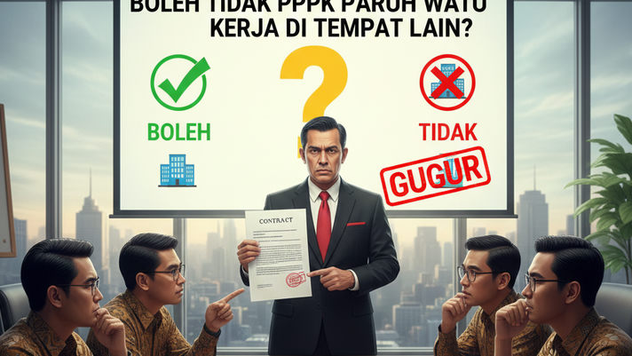 Hati-Hati! Jawaban Boleh atau Tidaknya PPPK Paruh Waktu Kerja di Tempat Lain Ada di Bagian Kontrak Ini