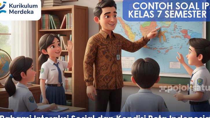 40 Latihan Soal IPS Kelas 7 Semester 1 Kurikulum Merdeka Lengkap dengan Jawaban dan Pembahasan, Kuasai Peta Indonesia