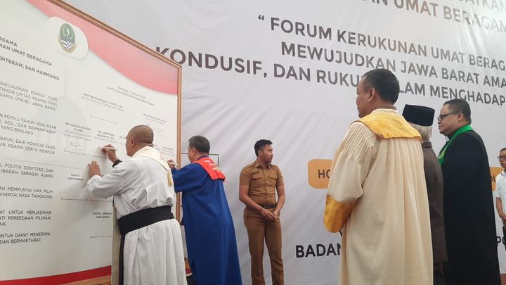 Sembilan Hari Jelang Pencoblosan, Tokoh Lintas Agama Deklarasi Pemilu Damai