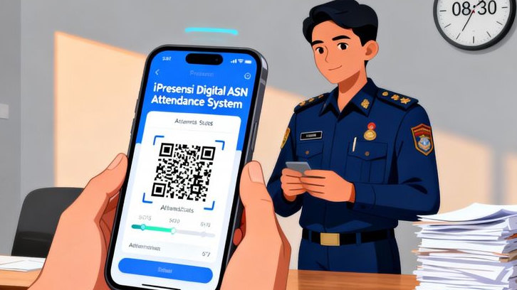 ASN Tak Bisa Titip Absen Lagi! iPresensi Berau Siap Potong Gaji Bagi ASN yang Telat