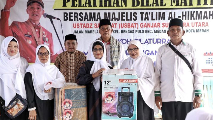Ingin Warga Mandiri, Ustadz Sahabat Ganjar Gelar Pelatihan Bilal Mayit di Medan