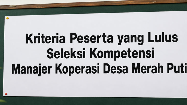 Ketat! Ini Mekanisme dan Kriteria Kelulusan Seleksi Kompetensi Manajer Kopdes Merah Putih 2026