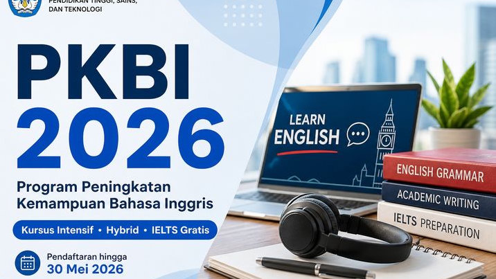 Pendaftaran PKBI 2026 Dibuka, Dosen dan Tendik Bisa Ikut Kursus Intensif Bahasa Inggris hingga Tes IELTS Gratis, Simak Persyaratan Lengkapnya