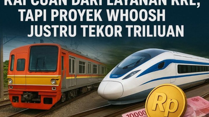 KAI Untung dari KRL, Tapi Rugi di Whoosh Triliunan, Dua Wajah Bisnis Kereta Nasional
