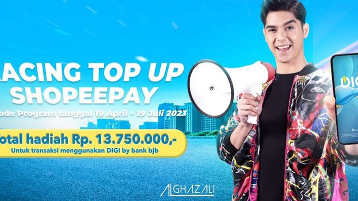 Top Up ShopeePay Pakai DIGI by bank bjb, Dapatkan Hadiah Jutaan Rupiah!