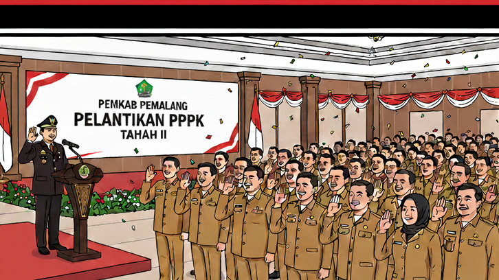 Resmi! Ratusan PPPK Tahap II di Pemalang Dilantik, Bupati Anom Tegaskan 'Siap Jadi ASN Tanpa Kubu-Kubuan!'
