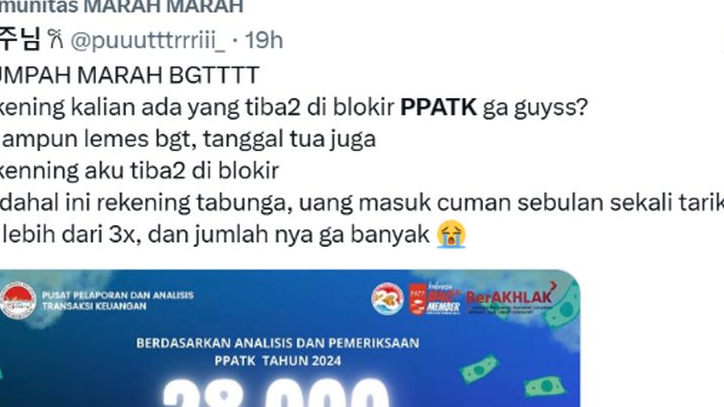 Netizen Ngamuk Akun Rekening Tiba Tiba di Blokir PPATK Viral! Luapkan Kekesalan di Medsos!