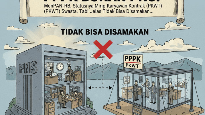 PPPK Bukan PNS! MenPAN-RB, Statusnya Mirip Karyawan Kontrak Swasta atau PKWT, Tapi Jelas Tidak Bisa Disamakan! Ini Penjelasannya