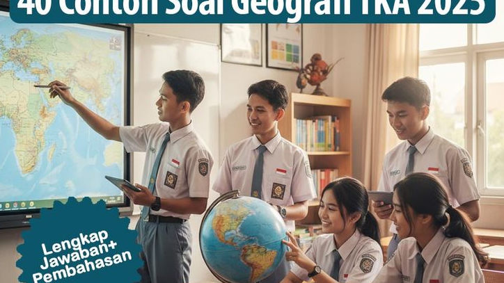 Serunya TKA 2025 Mapel Pilihan Geografi, Habiskan Nih 40 Contoh Soal Beragam Jenis Lengkap untuk SMA, Materi Sesuai Muatan Pusmendik