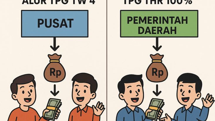 Tidak Sama Antar Kabupaten! Ini Penyebab Tanggal Cairnya TPG 100 Persen Saling Berbeda