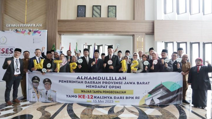 Jawa Barat Raih Opini WTP Ke-12 dari BPK RI