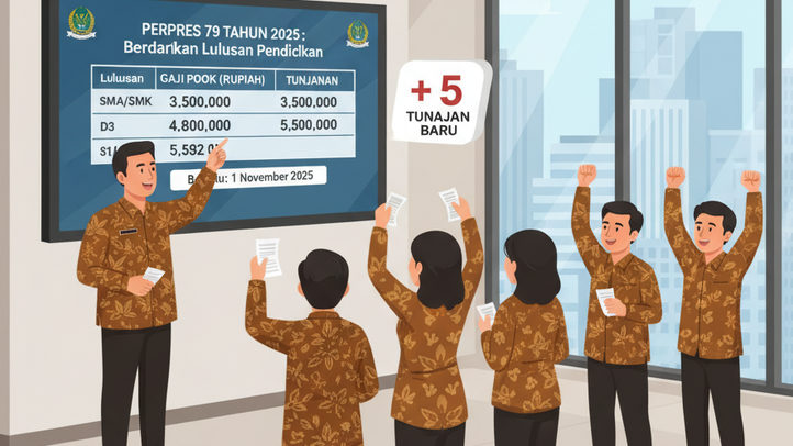 Catet Sekarang! Kenaikan Gaji PPPK Berdasarkan Lulusan Pendidikan Sesuai Perpres Nomor 79 Tahun 2025