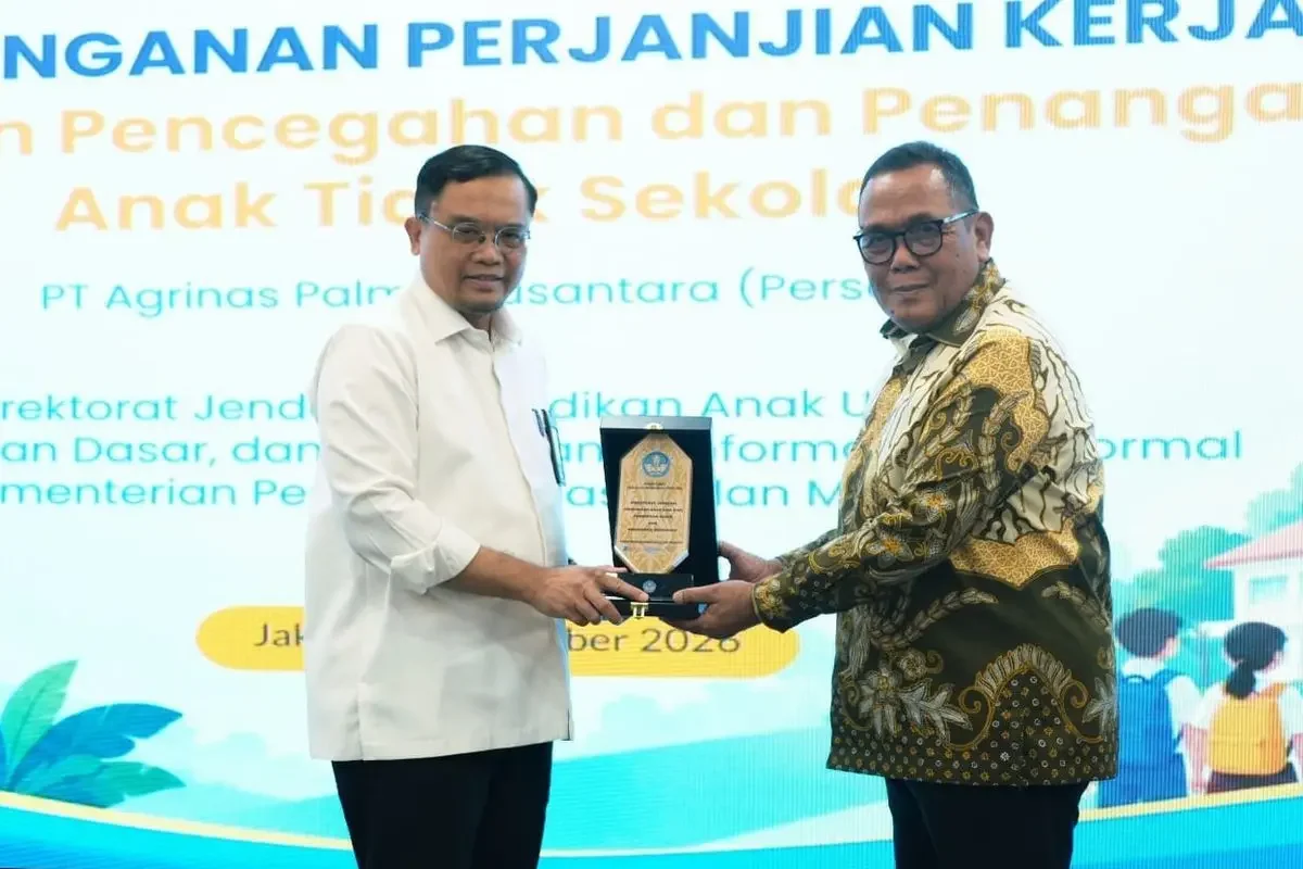 PT Agrinas Palma Nusantara menjalin kerja sama dengan Kemendikdasmen untuk mendukung pencegahan dan penanganan anak tidak sekolah. (Foto: Agrinas Palma Nusantara)