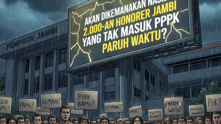 Akan Dikemanakan Nasib 2.000-an Honorer Jambi Yang Tak Masuk PPPK Paruh Waktu?