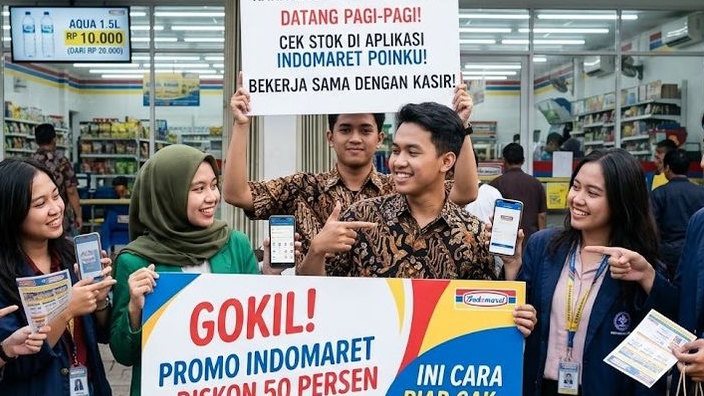 Gokil! Promo Indomaret Diskon 50 Persen Sampai 15 April, Ini Cara Biar Gak Kehabisan!