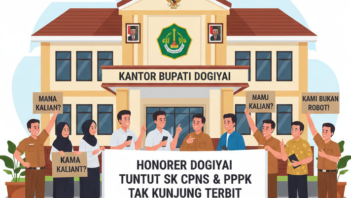 Ratusan Honorer Dogiyai Ancam Aksi Besar! Tuntut SK CPNS dan PPPK yang Tak Kunjung Terbit