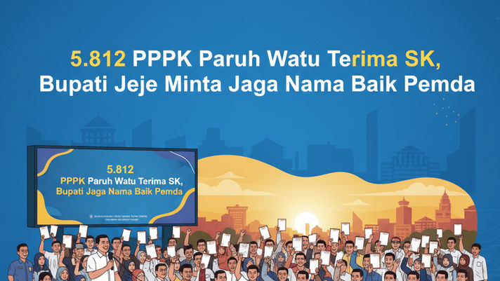 5.812 PPPK Paruh Waktu Terima SK, Bupati Jeje Minta Jaga Nama Baik Pemda