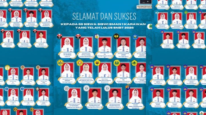 69 Siswa SMAN 1 Karawang Lolos SNBT 2026, Bukti Konsisten Cetak Generasi Berprestasi