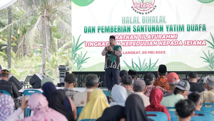 Gelar Halal Bihalal dan Santunan ke Panti Asuhan di Langkat, Petebu Kenalkan Ganjar Presiden 2024
